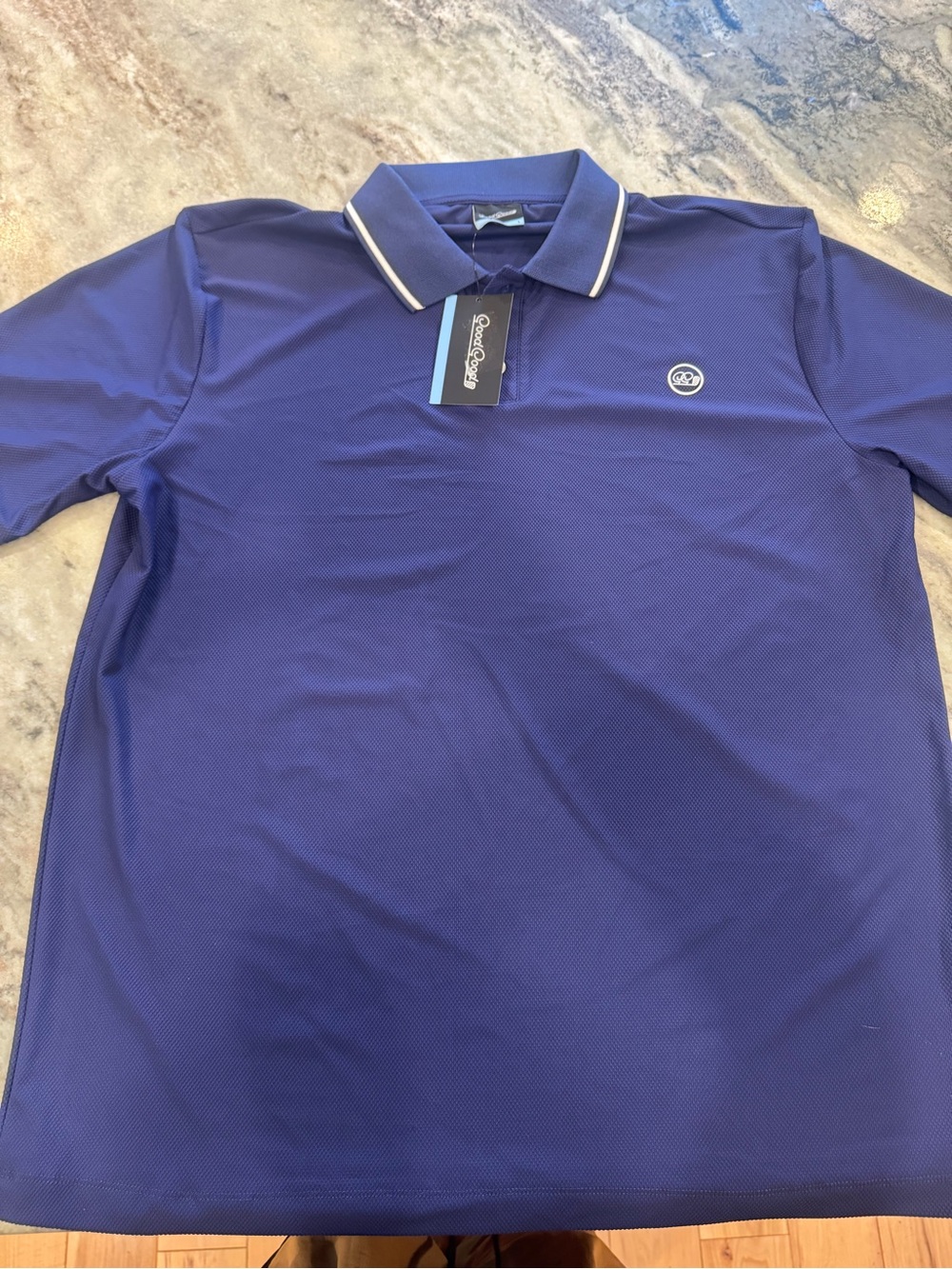 Good Good Men's Royal Blue Polo Shirt with